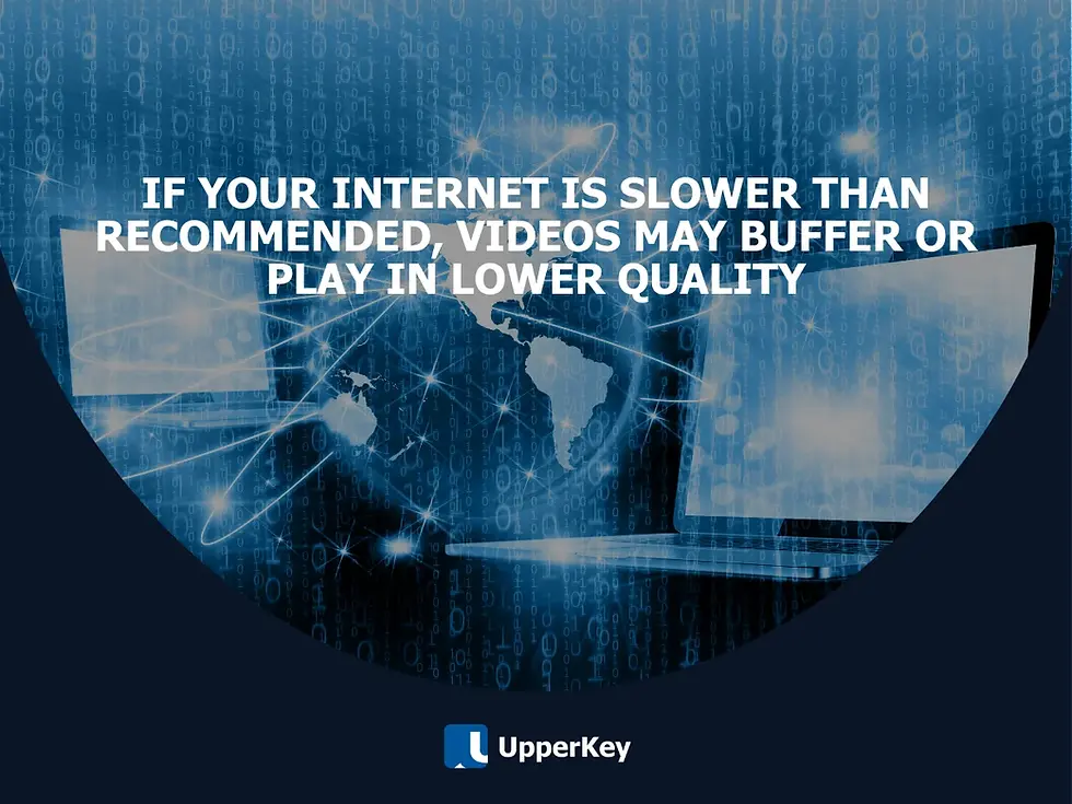 Slow internet reduces streaming quality and causes buffering