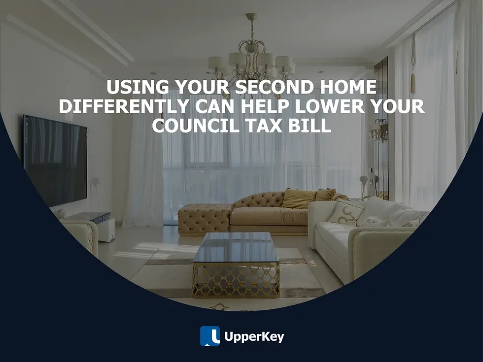 Lower council tax by changing second home usage strategy