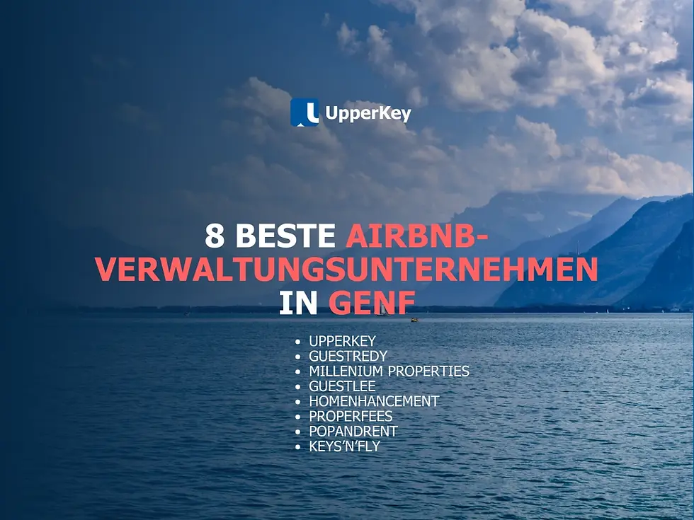 Airbnb-Verwaltungsunternehmen in Genf von UpperKey