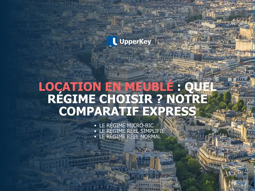 Comparatif des régimes fiscaux pour location meublée