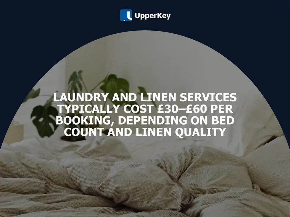 Laundry and linen cost per booking