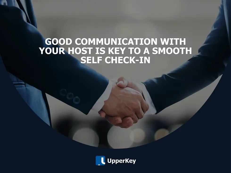 Communication helps smooth self check-in