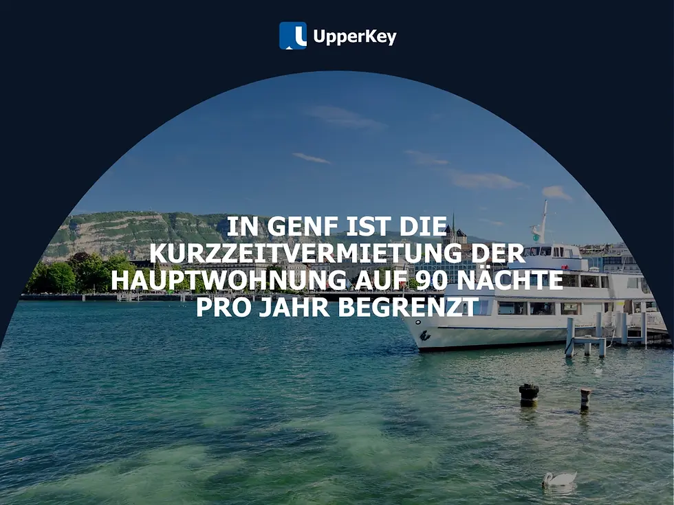 Hauptwohnsitze sind in Genf auf 90 Nächte pro Jahr begrenzt