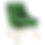 Thumbnail: Beatrix Green Velvet Side Chair