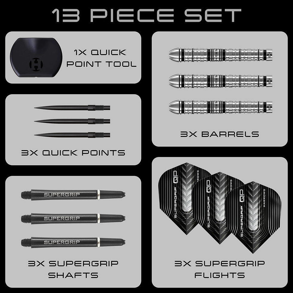 Thumbnail: Harrows Supergrip Tapered With Quick Points