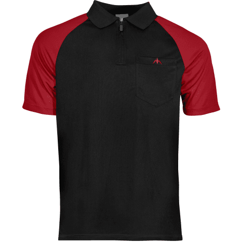 EXOS Cool FX Darts shirt black with red sleeve
