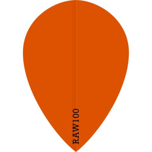 Raw 100 Pear Shape Flights Orange prodarts
