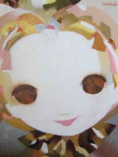 Œuvre de Luisa Fernanda Pineda intitulée Enfant à la Galerie d'art contemporain ‘The Muisca’ à Paris