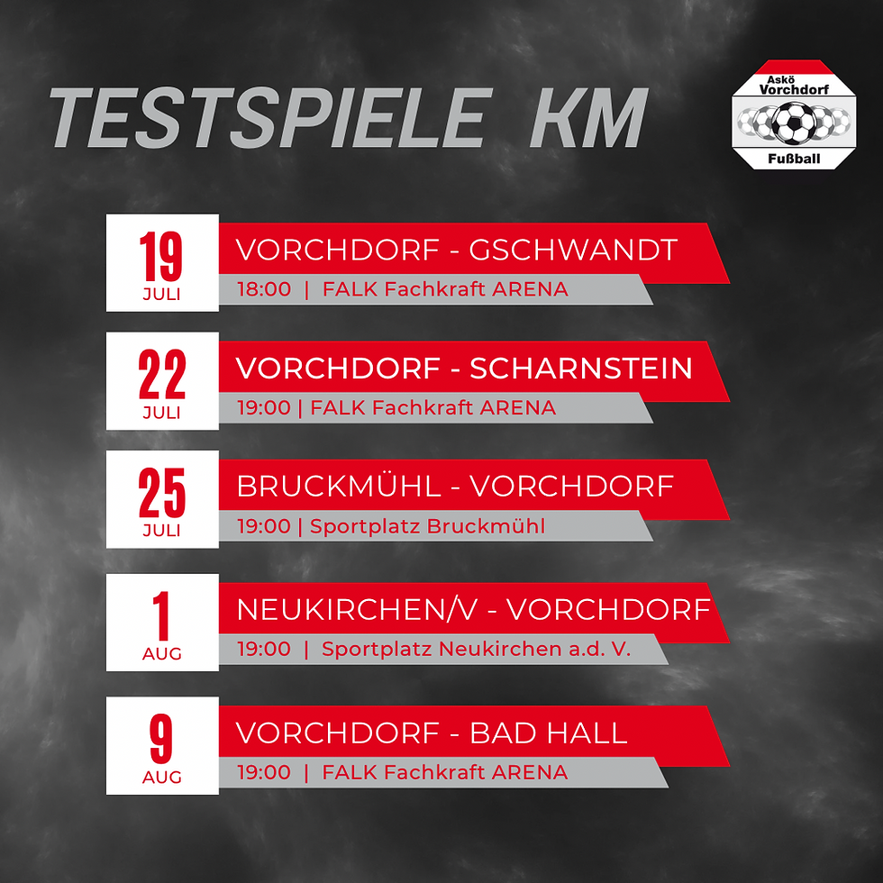 TESTSPIELPLAN