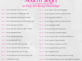 The 30 Day Art Song Challenge