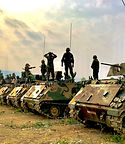 Soldats et chars