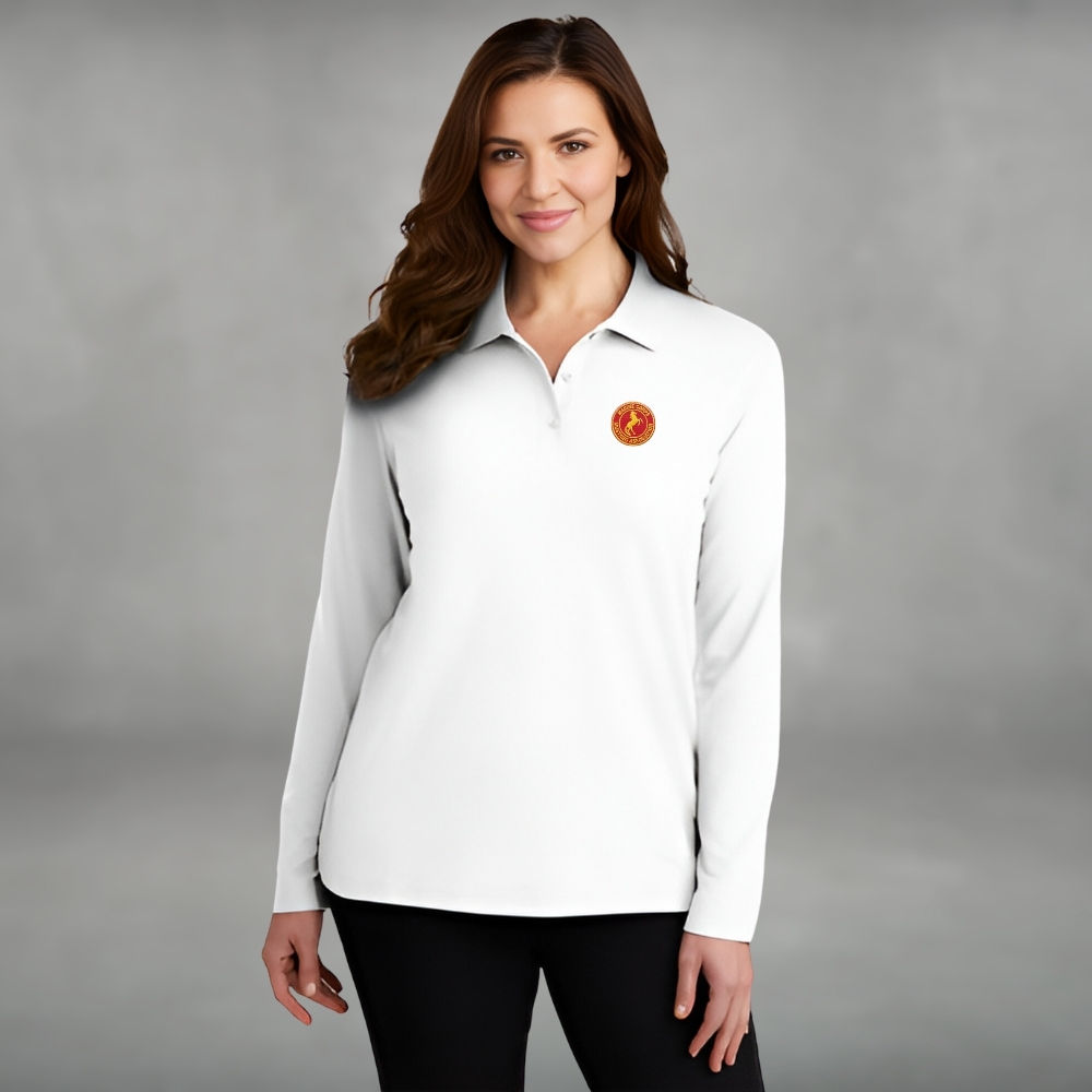 Ladies Mustang Long Sleeve Polo