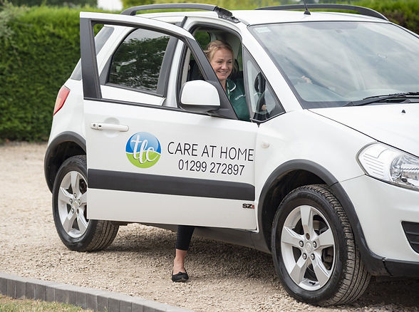 Carer in a vehicle