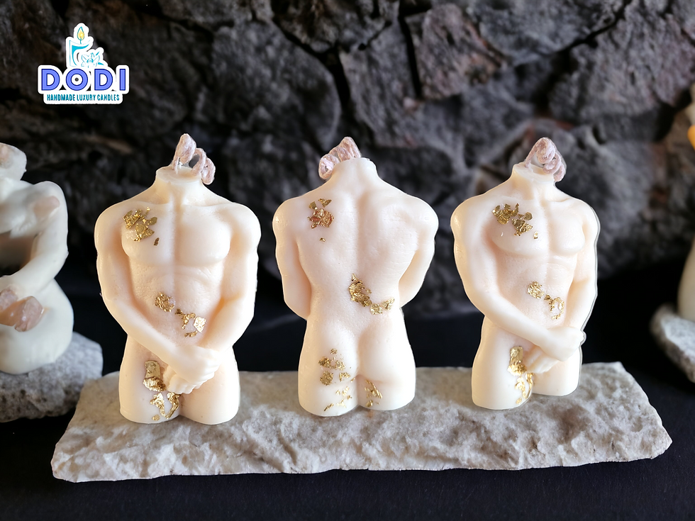 Naked Torso Candle with Lifelike Details