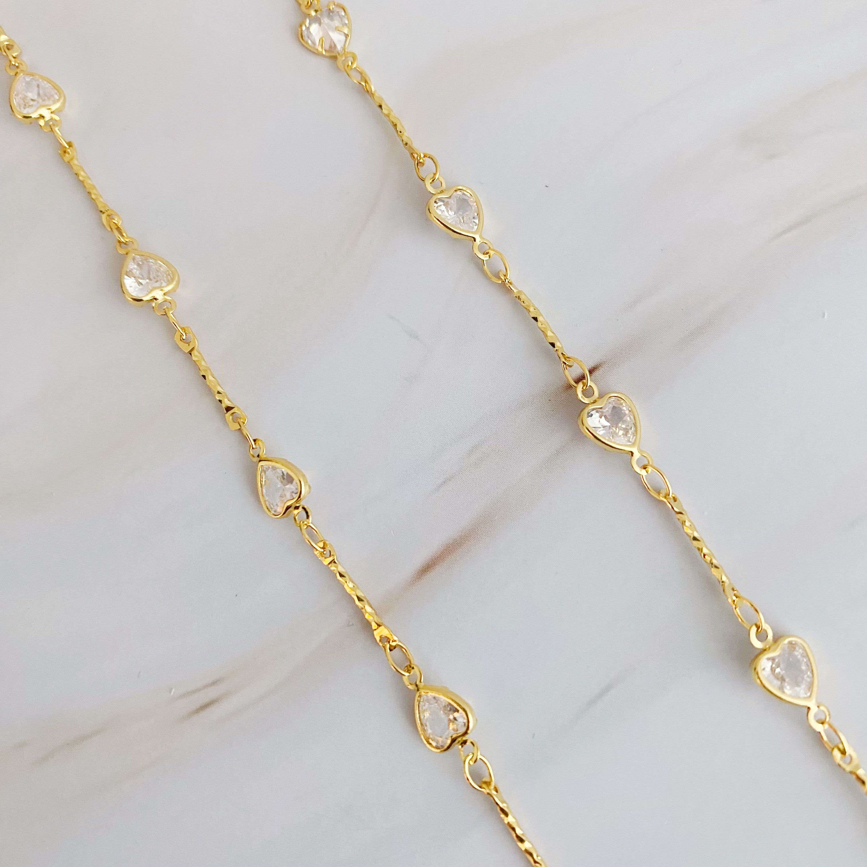Sparkling Star & Heart Pendant Necklace – Dainty Silver Jewellery