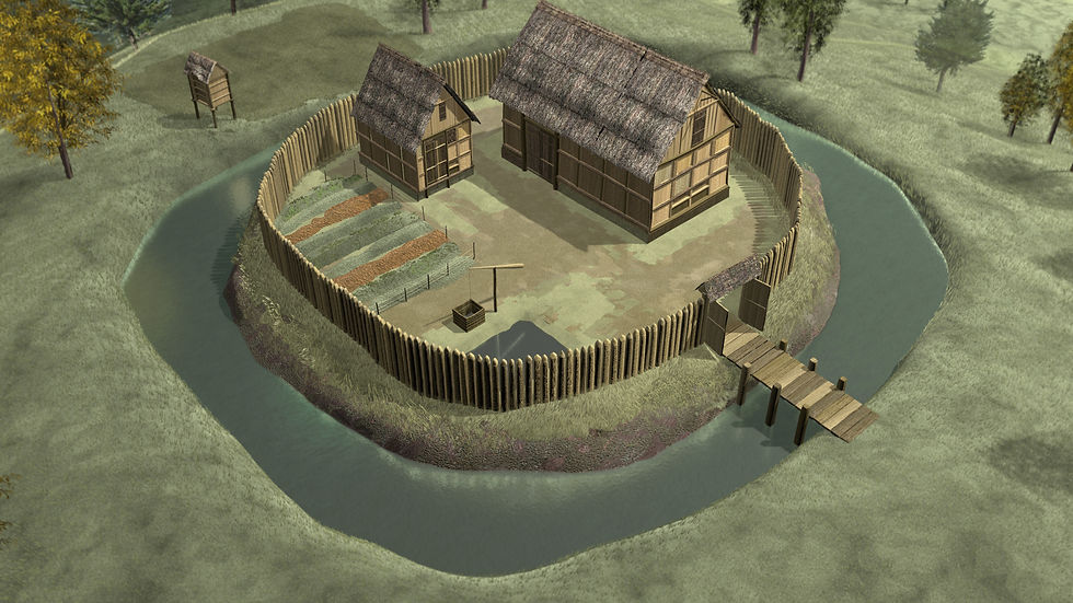 Gaelic Moated Viiliage 3D