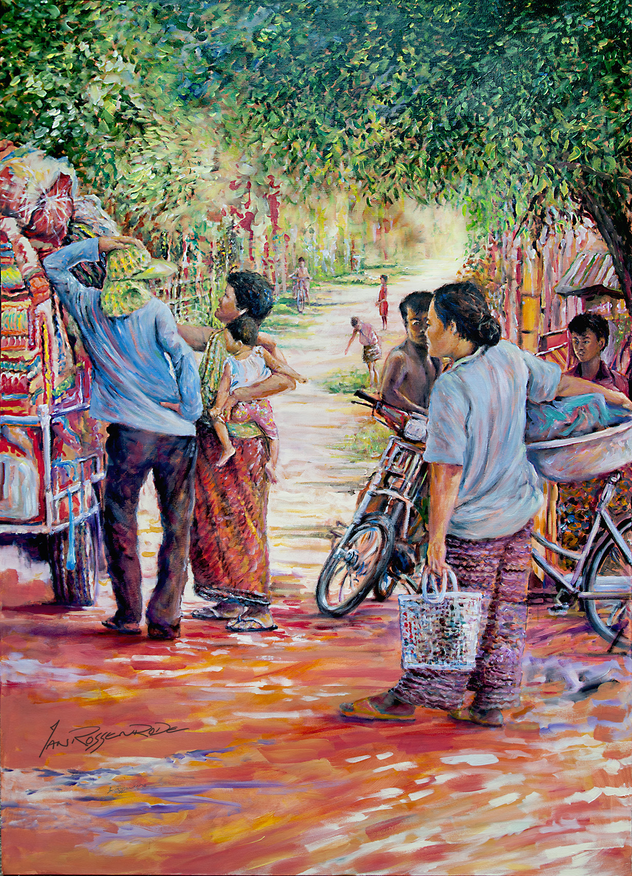 Cambodia street trading