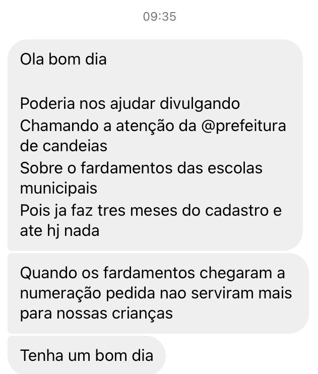 País relatam três meses de atraso na entrega do fardamento escolar em Candeias