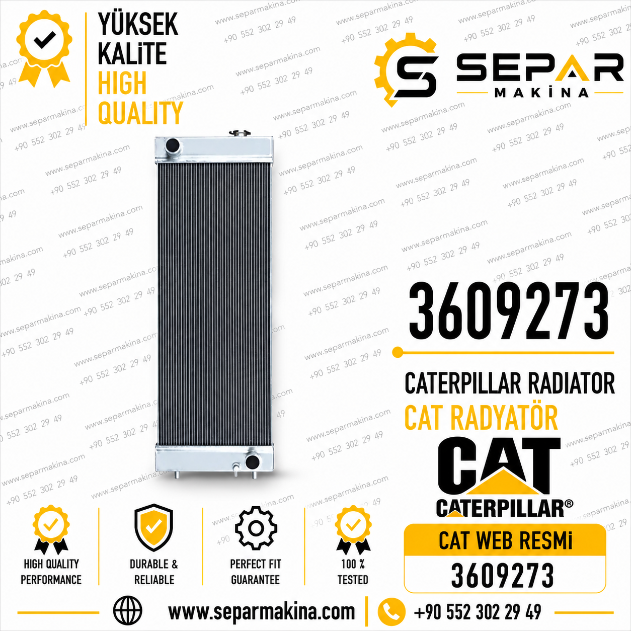 CATERPILLAR RADYATÖR, 360-9373, 3609273, 320 D FM,