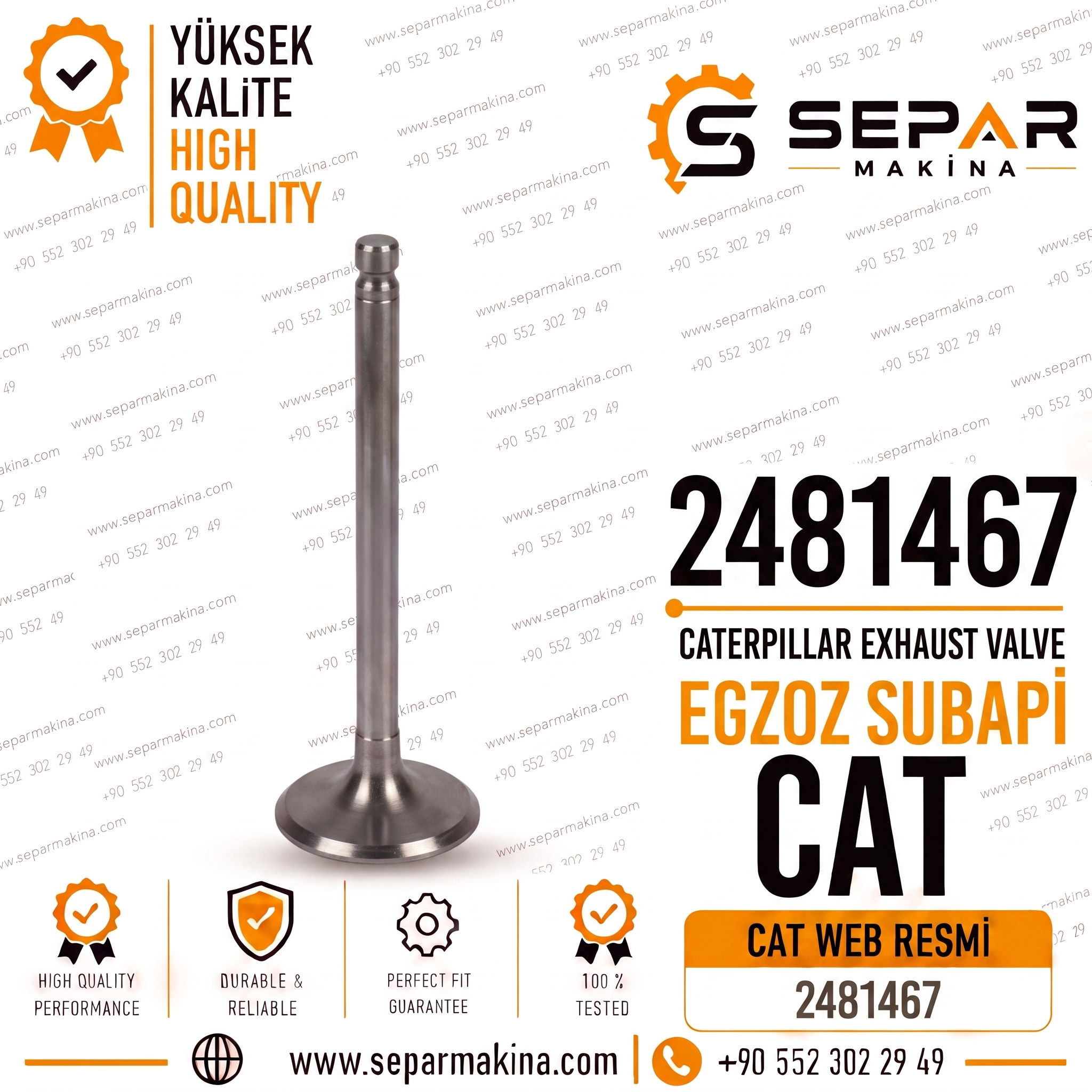 CATERPİLLER EGZOZ SUPABI, 248-1467, 2243030, 2481467