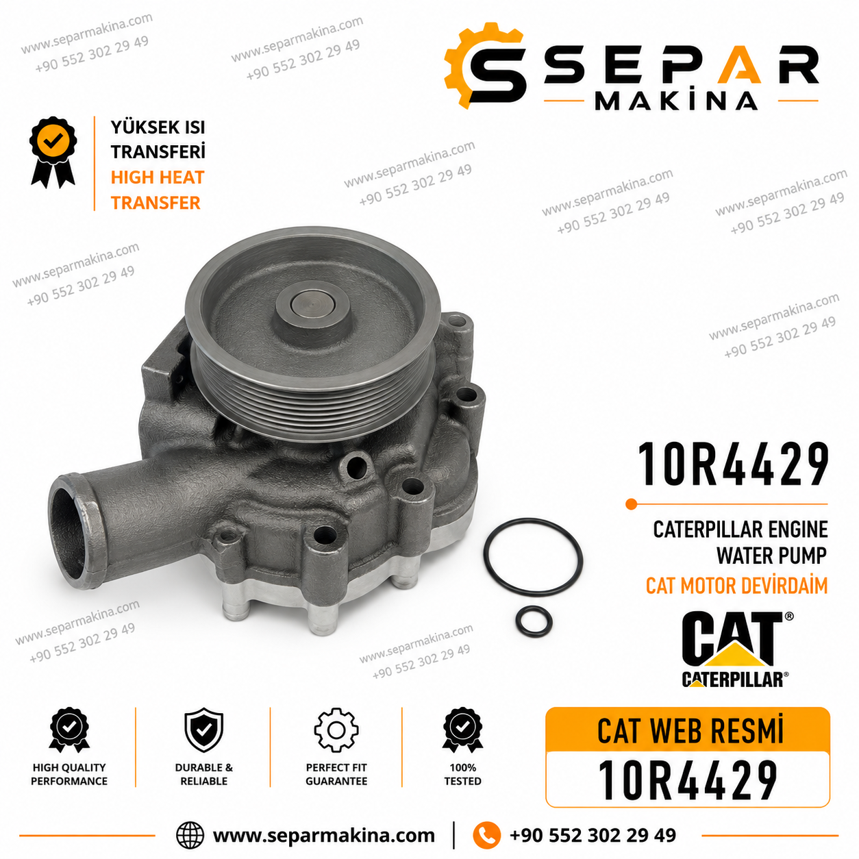 CAT MOTOR DEVİRDAİM POMPASI, 10R4429, 352-2139, 0R4429, 2364413, 147070