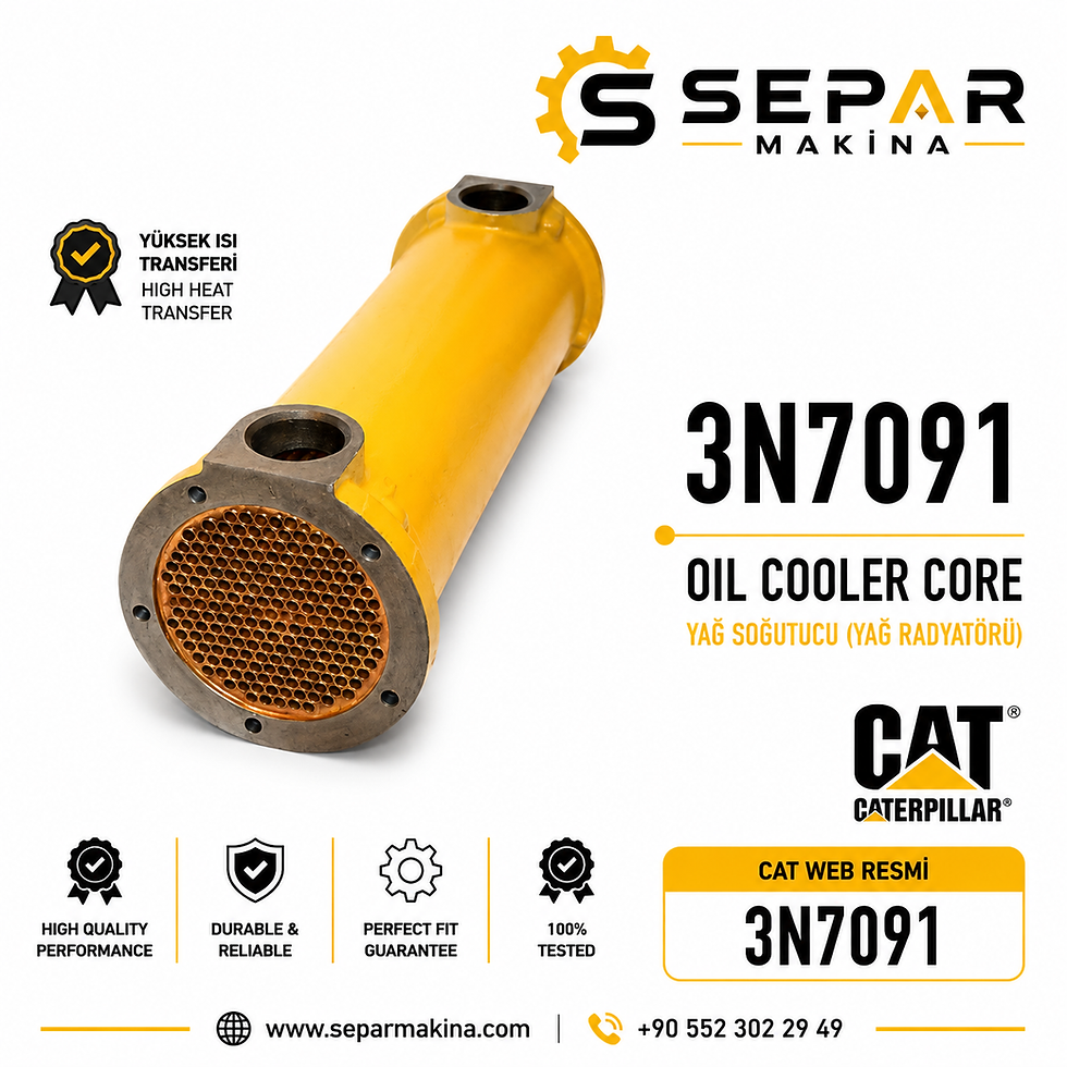 CAT MAKİNA YAĞ SOĞUTUCU, 1252728, 7N0125, 3N7091, 5L1770, G342C, D353C, D353D,
