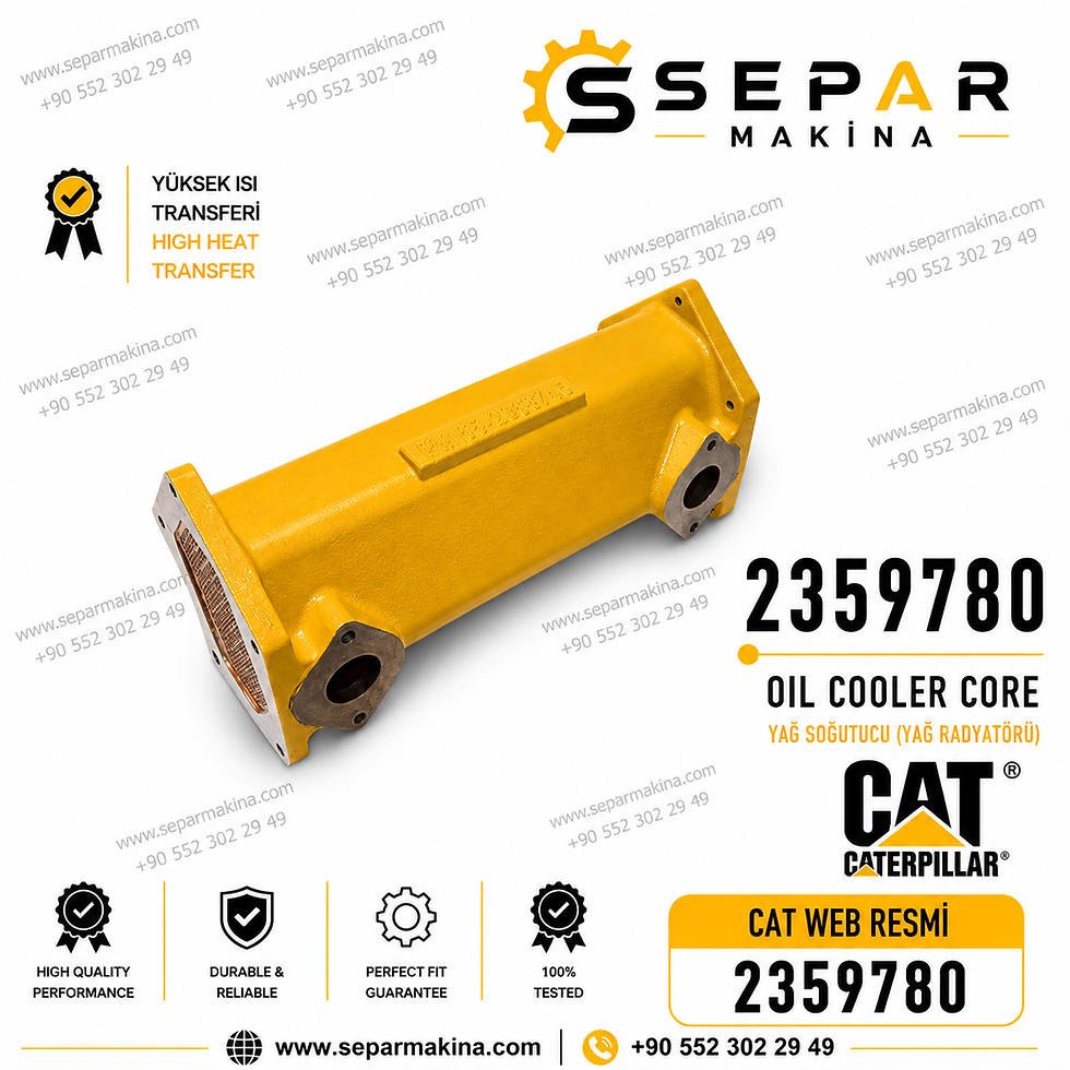 CAT ENGINE OİL COOLER, 2359780 - 2368745 - CAT: 725, 730, C11, C13, 345C,