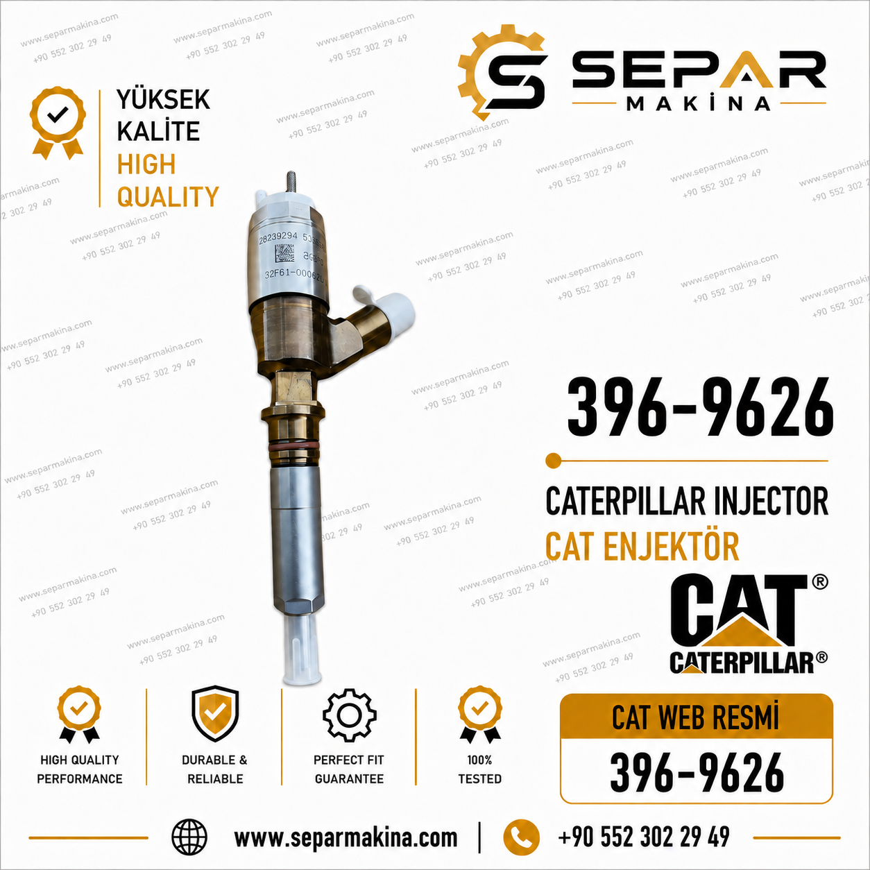 CATERPILLAR INJECTOR, 396-9626, C4.2, C4.4, C6.4, C6.6