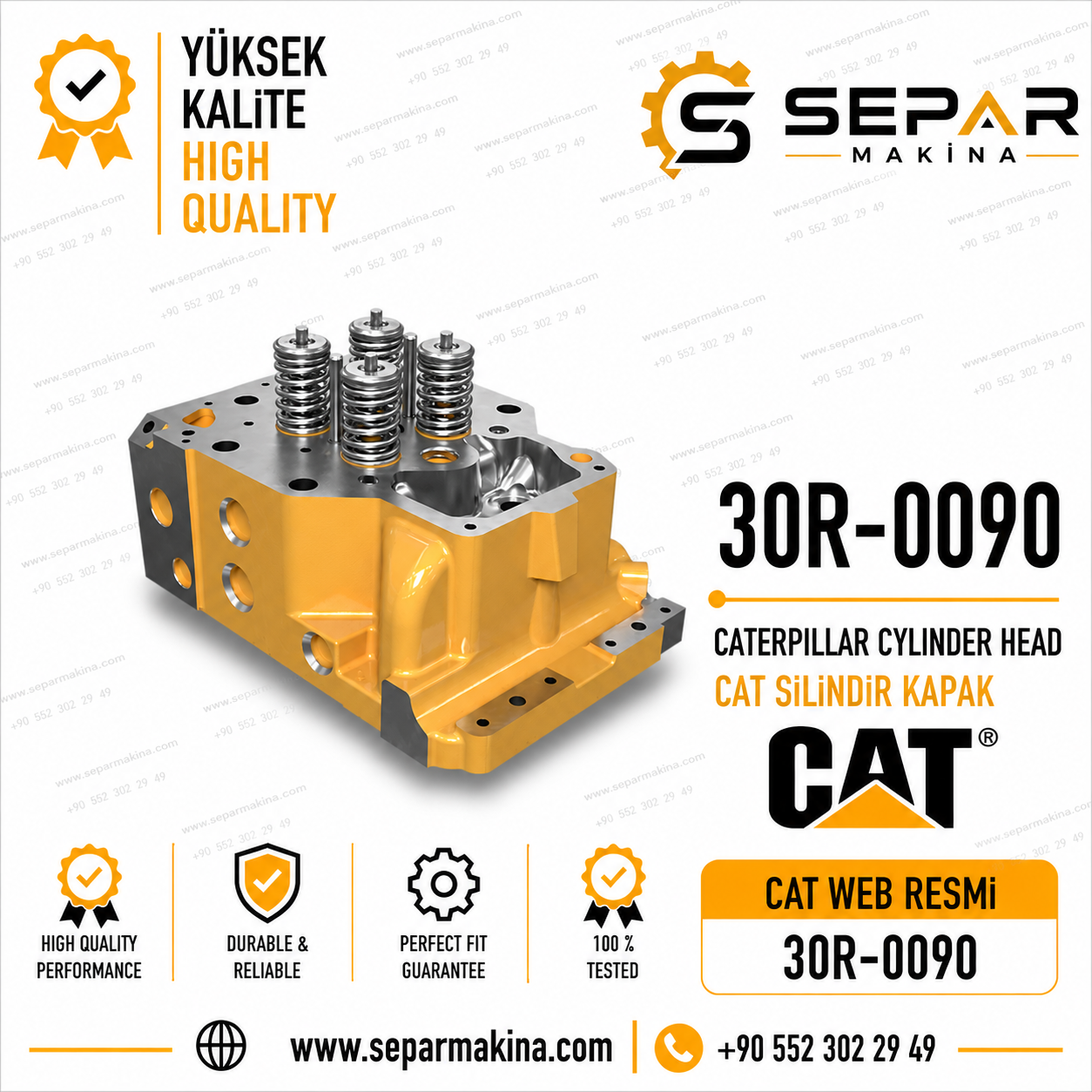 CAT SİLİNDİR KAPAK, 30R-0090, 30R0090