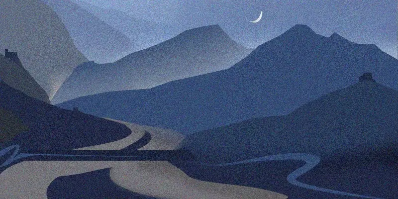 Spiti Valley Acrylic Painting, 48 x 36 inches, 2023 — a meditative Himalayan landscape artwork depicting barren yet soulful mountains, monasteries perched on cliffs, winding rivers, and snow-capped peaks. The canvas embodies silence, resilience, and timeless spirituality, capturing the essence of Spiti’s rugged beauty and spiritual aura.