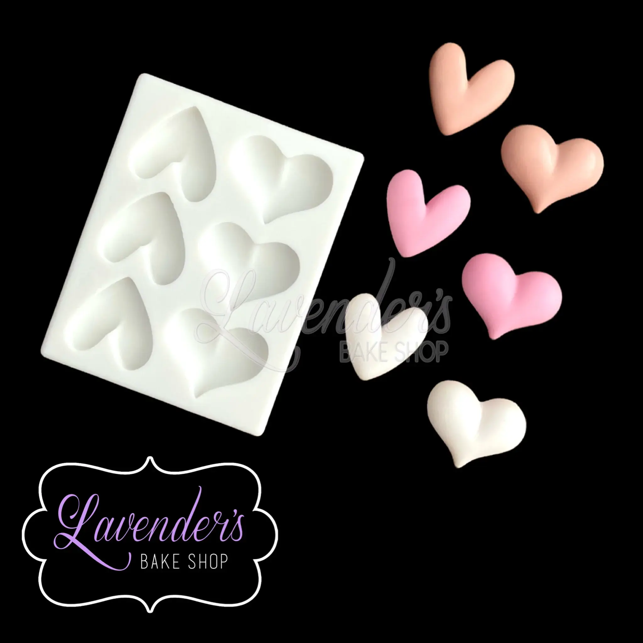 BUBBLE HEART 6CT MOLD