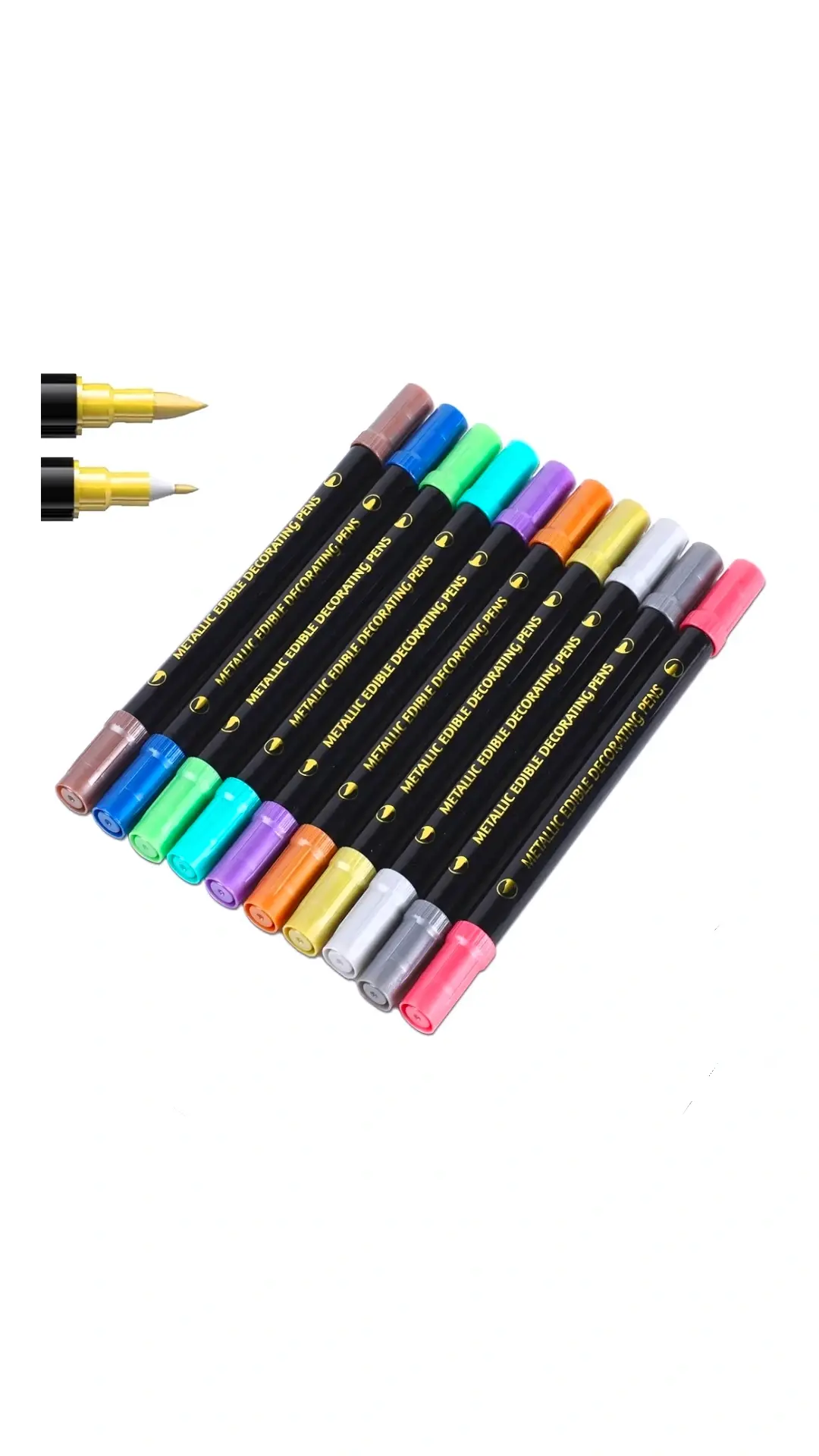 Metallic Edible Marker 10pc