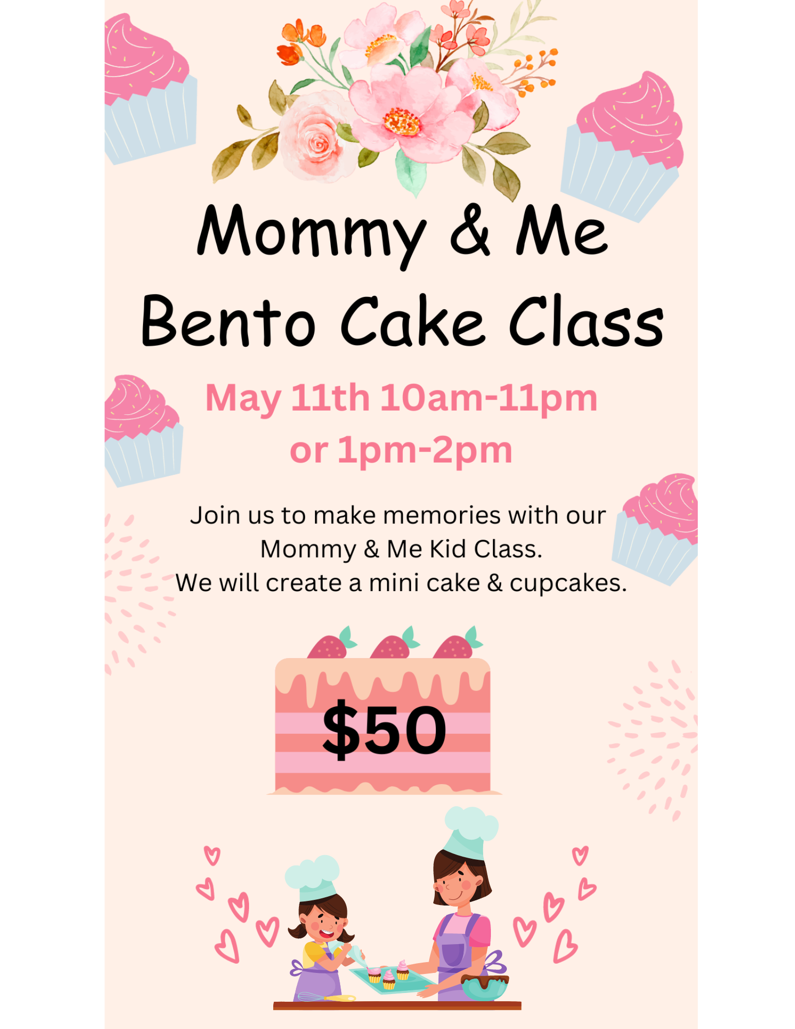 Mommy & Me Bento Cake Class