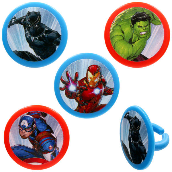 AVENGERS CUPCAKE RINGS 12CT