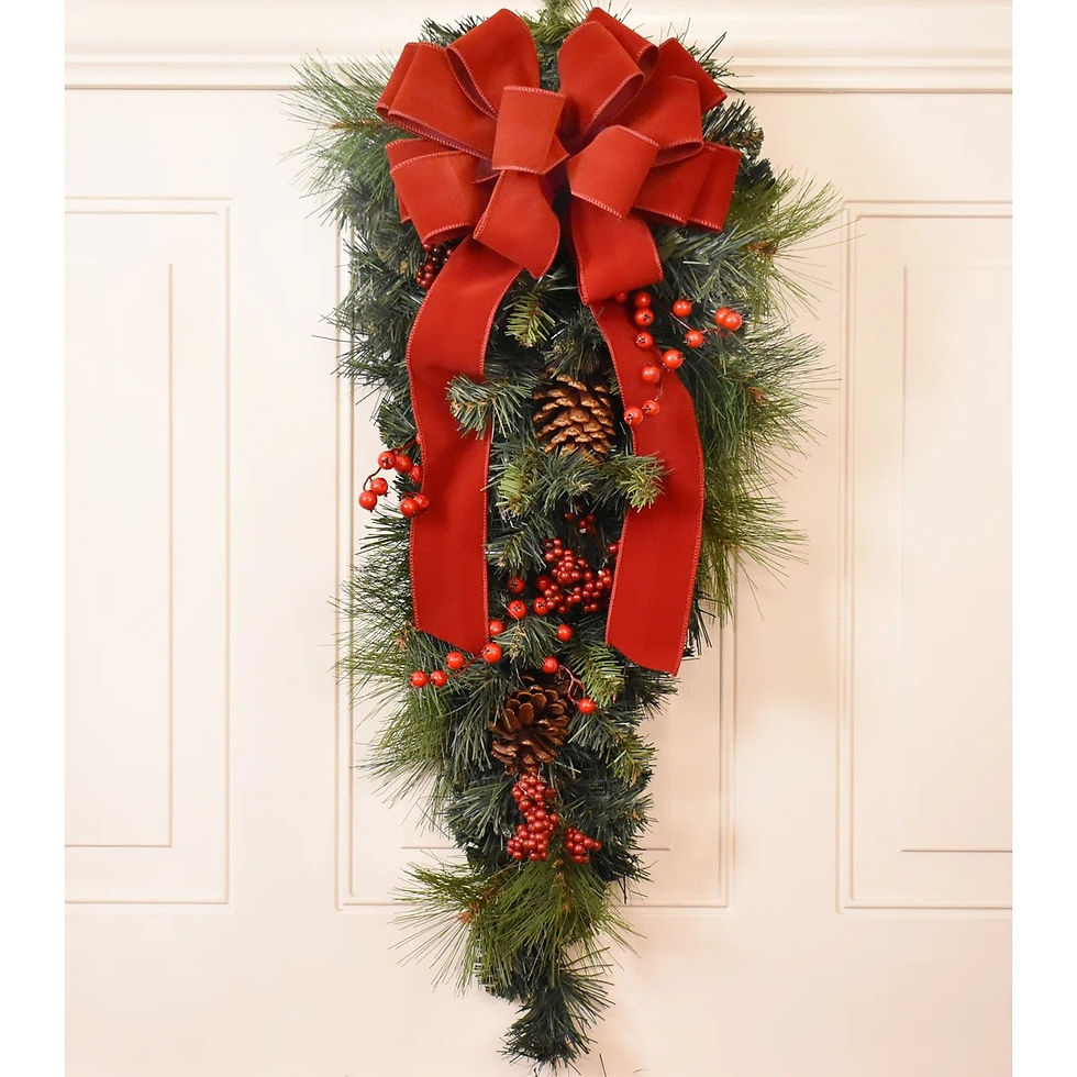 Artificial Christmas Door Swag