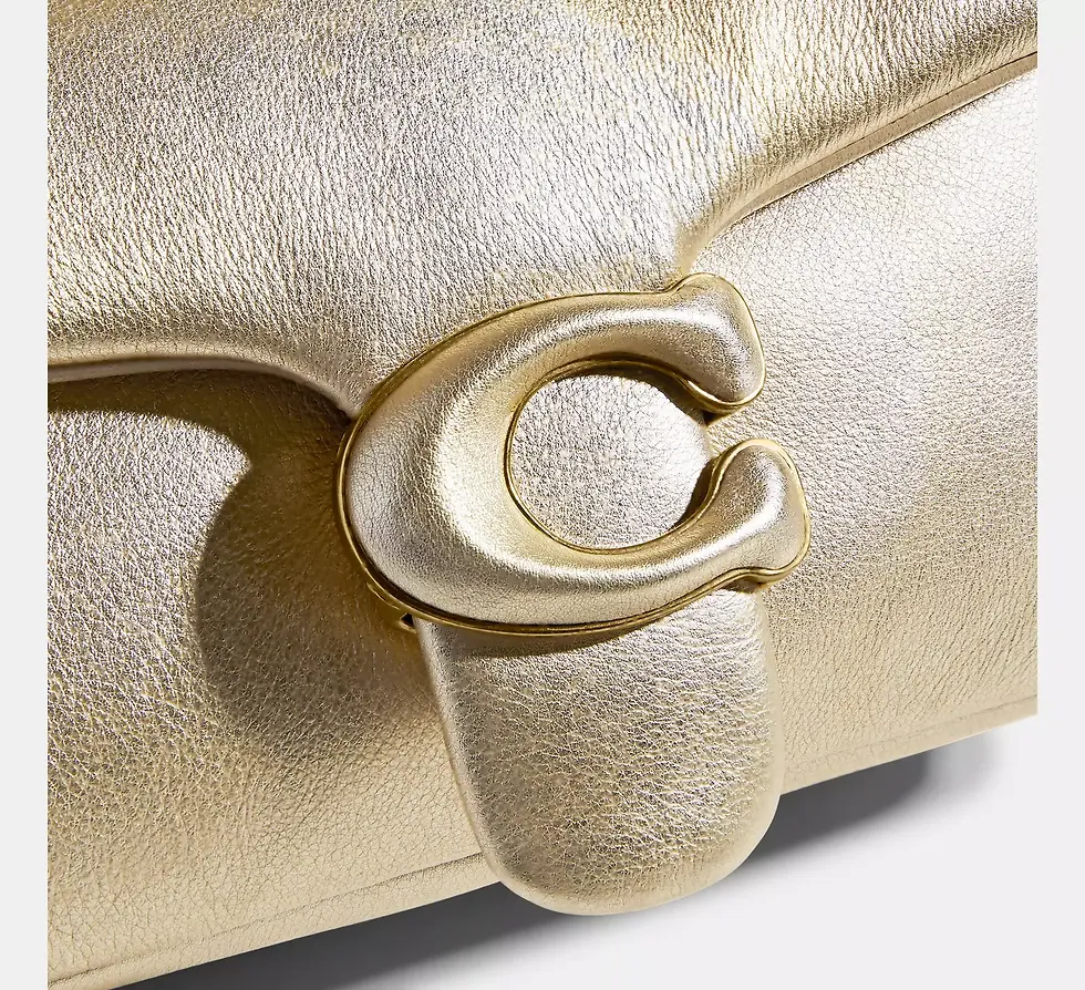 Thumbnail: Coach  Soft Pillow Tabby Shoulder Bag 18 - Metallic Gold