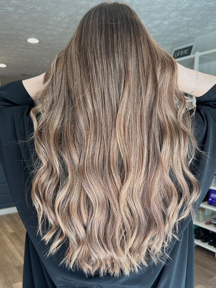 Blonde highlights and lowlights for natural dimension in Columbus, GA