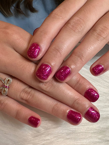 Glitter Nails at Chromatics Beauty Lab in Columbus, GA