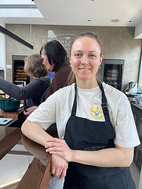 Pia Brinkmann bei einem ihrer Kochkurse in Schwerin