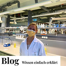 Blog Wissen einfach erklärt - Pia Brinkmann in einem weißen Kittel im Labor