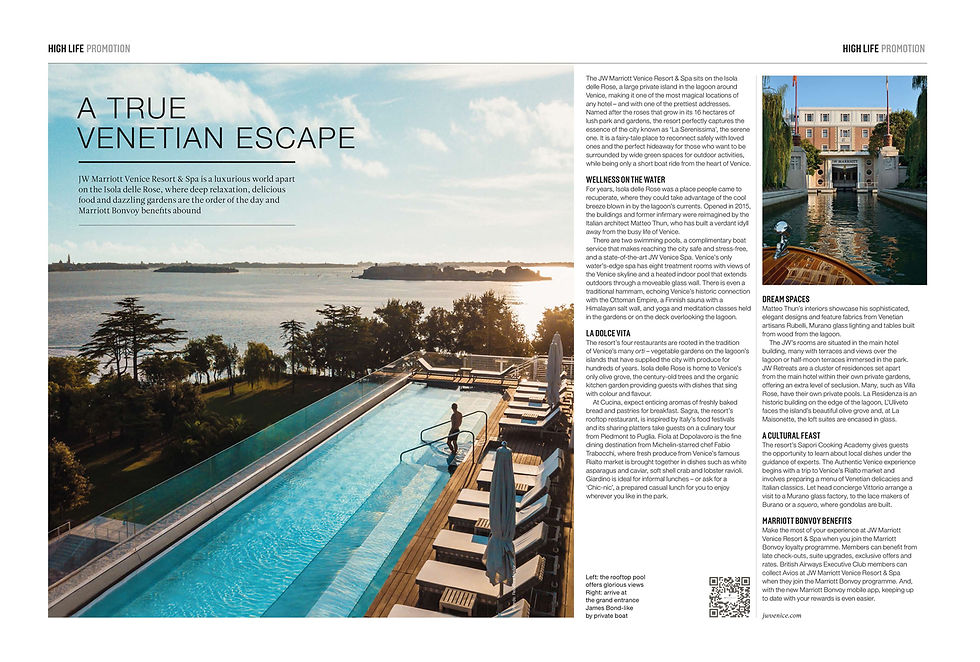 Marriott Hotels, BA High Life