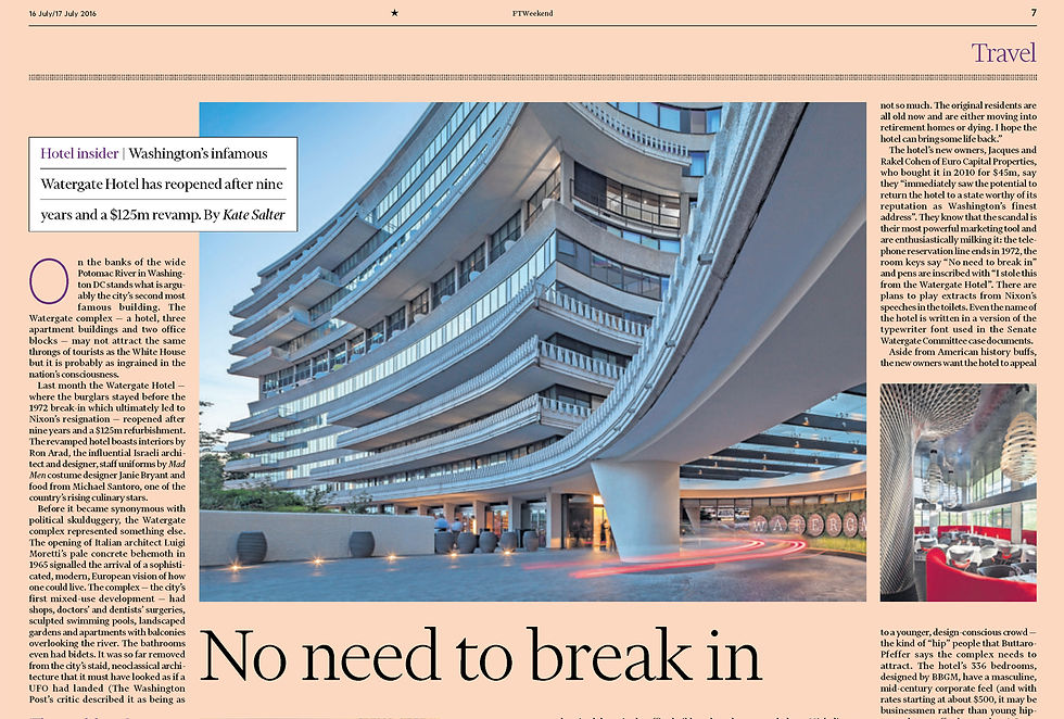 Watergate Hotel, The Financial Times