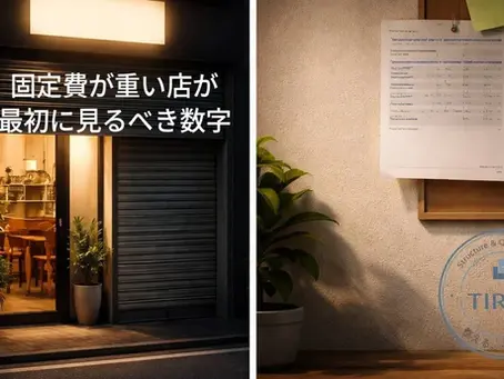 固定費が重い店が最初に見るべき数字