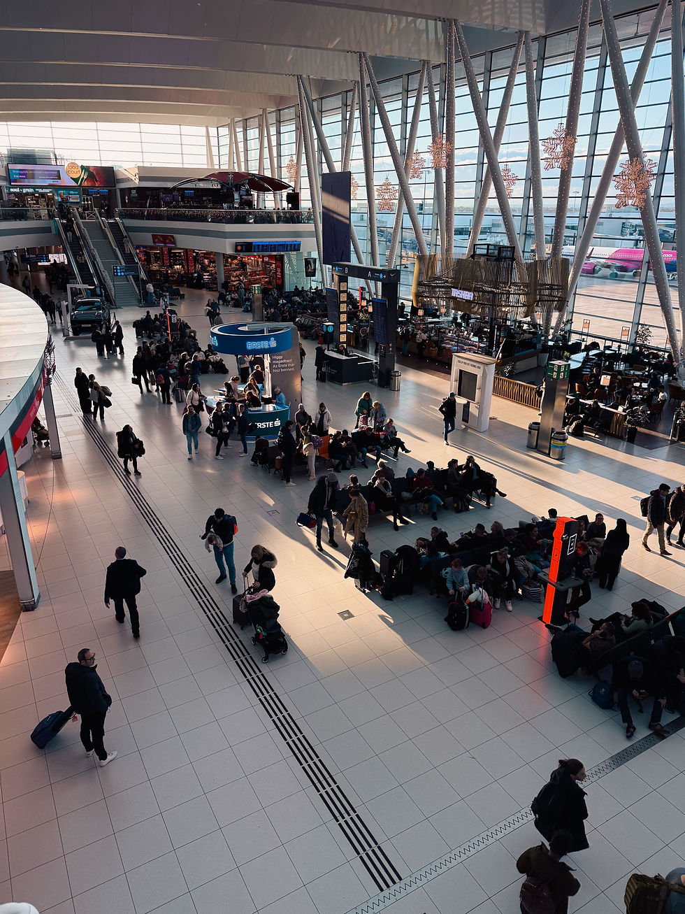 Busy airport