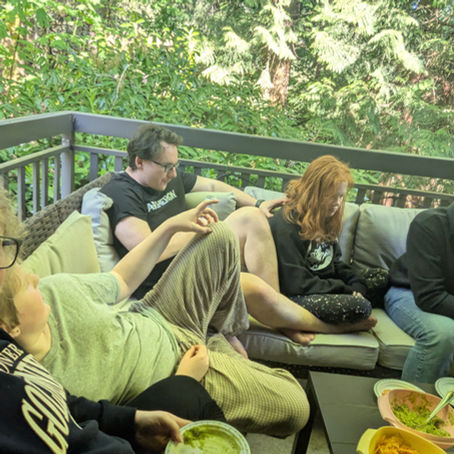 My family on our patio