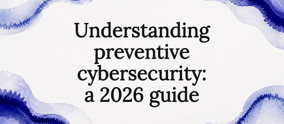 Decorative cybersecurity themed title card illustration