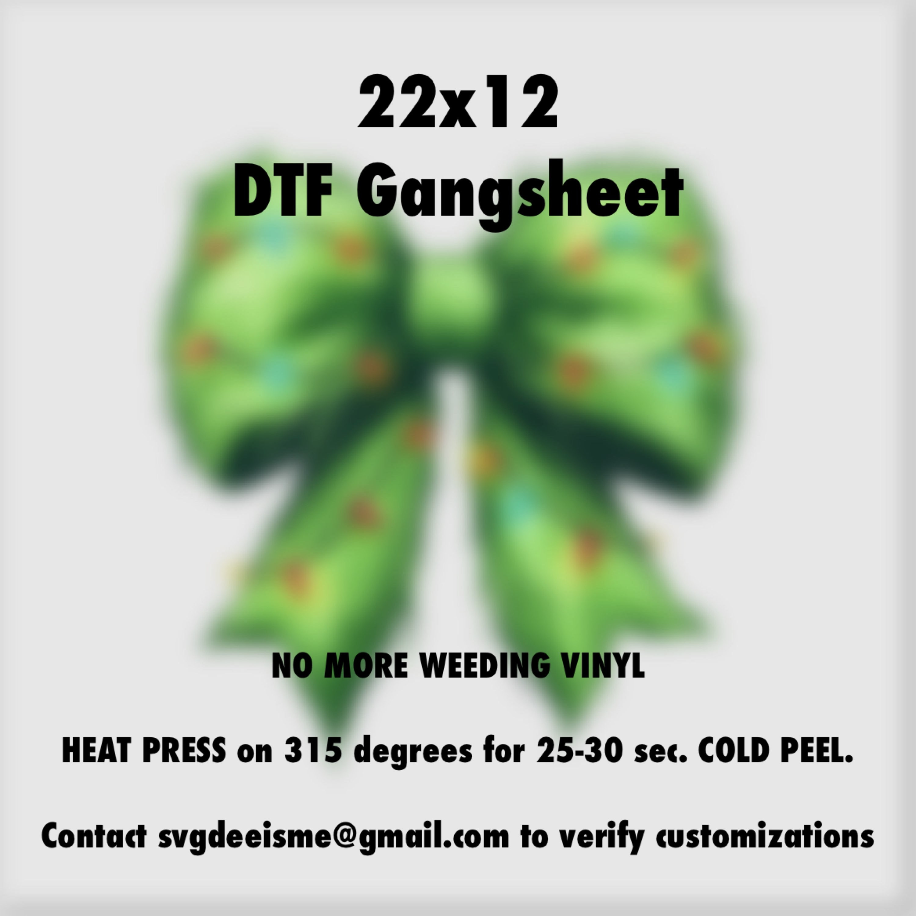 22x12 DTF Gangsheet