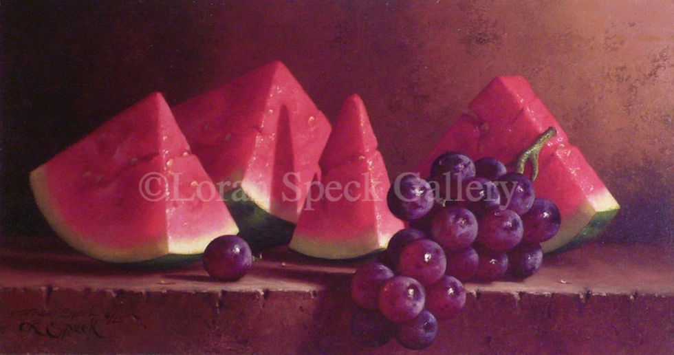 Watermelon with Grapes
