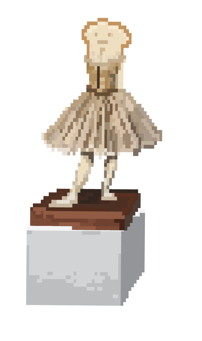 Little Bread Dancer Aged Fourteen by Edgar Pitas (based on Little Dancer of Fourteen Years by Edgar