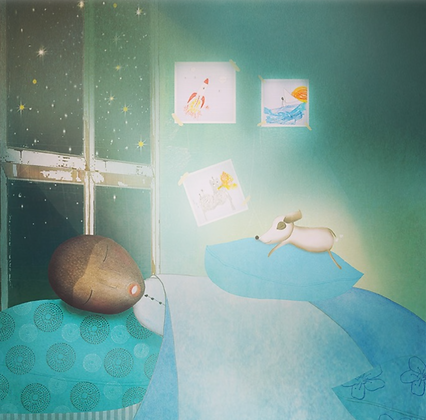 Ssing to the moon - boy sandra van doorn .png